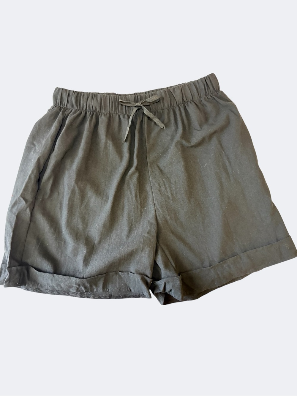 Amazon Women's Black Drawstring Bermudas